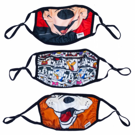 Mickey Mouse & Friends 3 Pack Adjustable Face Cover